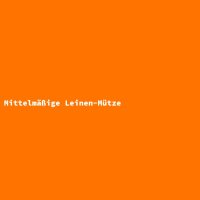 Mittelmäßige Leinen-Mütze