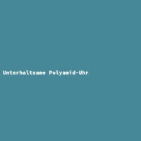 Unterhaltsame Polyamid-Uhr