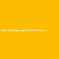 Unterhaltsame Kunststoff-Brille