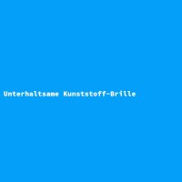 Unterhaltsame Kunststoff-Brille