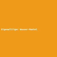 Eigenwilliger Wasser-Mantel