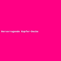 Hervorragende Kupfer-Decke