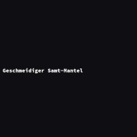 Geschmeidiger Samt-Mantel