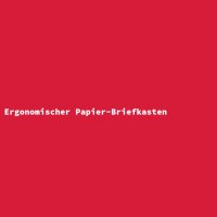 Ergonomischer Papier-Briefkasten