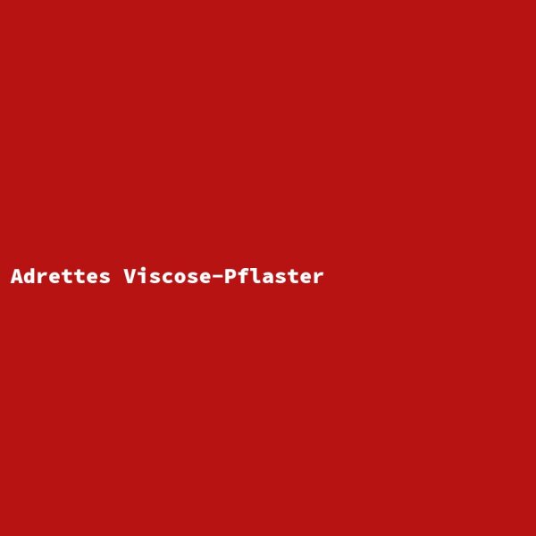 Adrettes Viscose-Pflaster