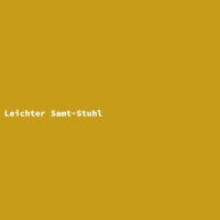 Leichter Samt-Stuhl